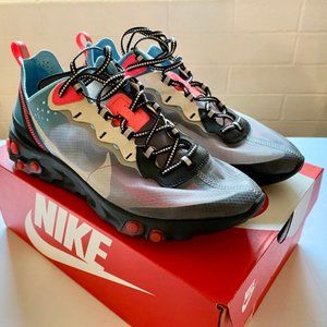 Nike REACT Element 87 - Black/Cool Grey-Blue Chill